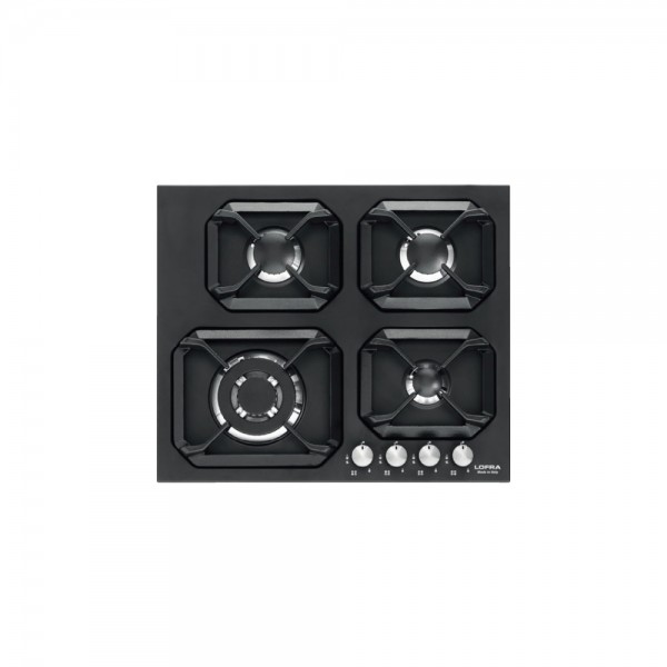 Lofra® Sirio Cooktop Gas Built-In Black And Silver 600MMx600MM