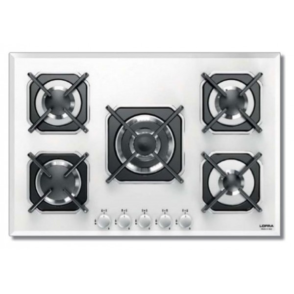 Lofra® Cookers Cooktop Electric Burner Built-In White Glass 70 CM