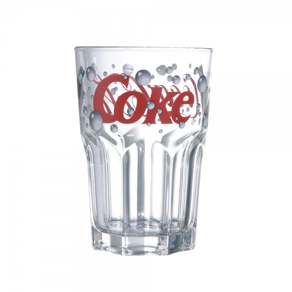 لومينارك® Coca Cola Bubble Set 2Pcs كاسة ملونة زجاج شفاف 360مليلتر