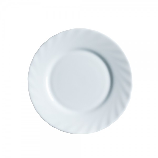 Luminarc® Trianon BL UNI Dinner Plate Tempered Glass White 24.5CM