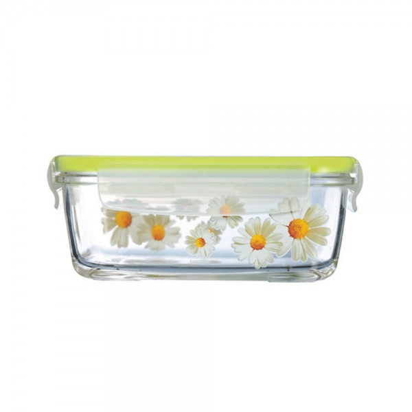 لومينارك® Pure Box Paquerette حافظة طعام مستطيلة الزجاج المقسى شفاف 122سنتيلتر