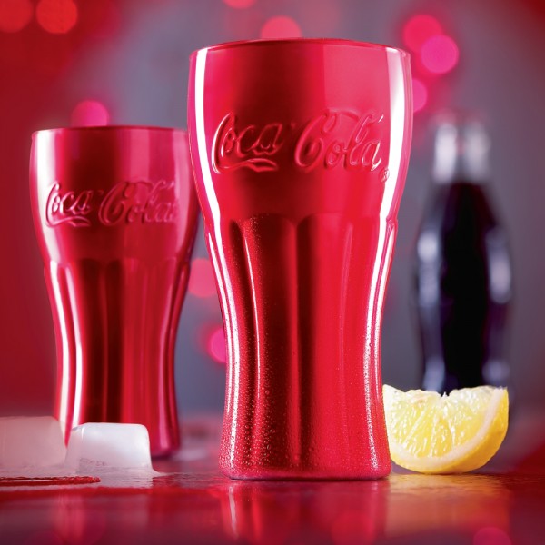 لومينارك® Coca Cola كاسة ملونة زجاج أحمر 370مليلتر