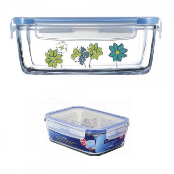 لومينارك® Pure Box Fresh Garden حافظة طعام مستطيلة الزجاج المقسى شفاف 122سنتيلتر