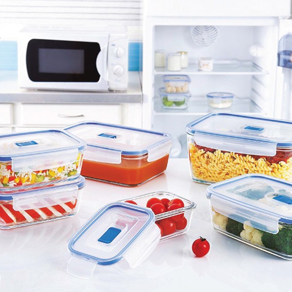 لومينارك® Pure box Active حافظة طعام مستطيلة الزجاج المقسى شفاف 38سنتيلتر