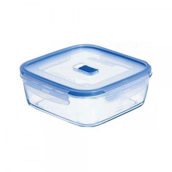 لومينارك® Pure box Active Set 3Pcs حافظة طعام مربعة الزجاج المقسى شفاف 380,780,1230مليلتر