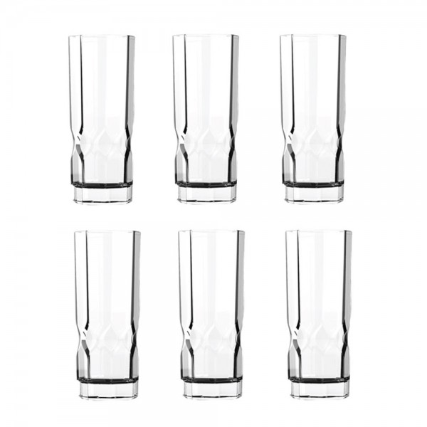 لومينارك® Octime Diamond Set 6Pcs كاسة زجاجية شفافة زجاج شفاف 320مليلتر