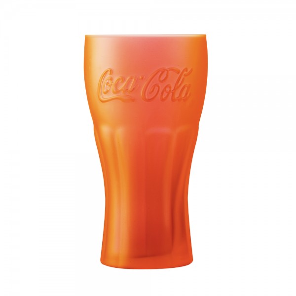 لومينارك® Coca Cola كاسة ملونة زجاج برتقالي 370مليلتر