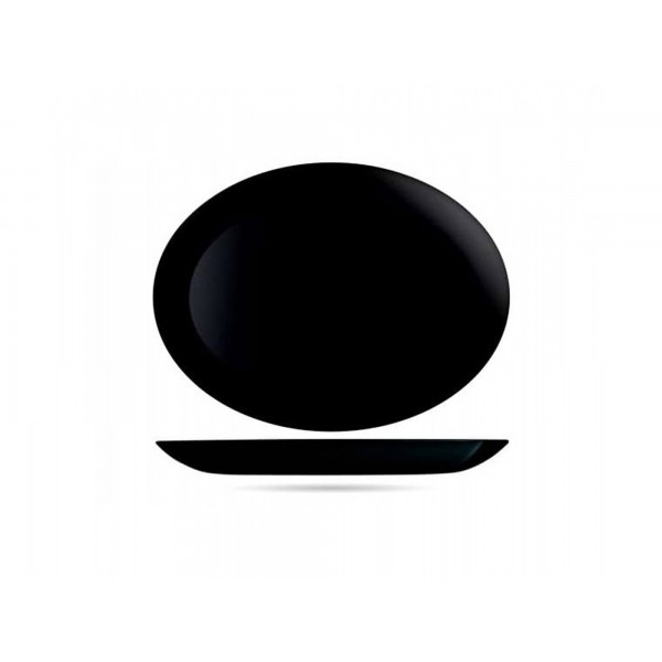 لومينارك® Diwali noir طبق الزجاج المقسى أسود 33سم