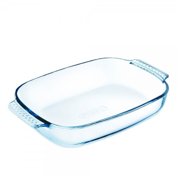 بايركس ® Glass طبق مستطيل زجاج البوروسيليكات شفاف 23x35سم
