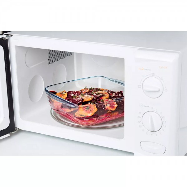 بايركس ® Cook & Store حافظة طعام مربعة زجاج البوروسيليكات شفاف 2200 مليلتر