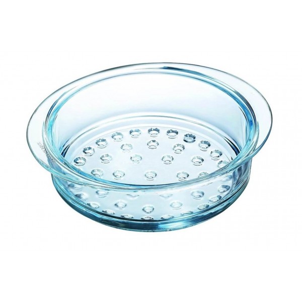 بايركس® Pyroflam طبق زجاج دائري شفاف