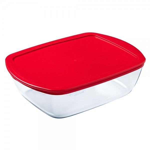بايركس ® Cook & Store حافظة طعام مستطيلة بلاستيك شفاف 2.5, 1.1لتر