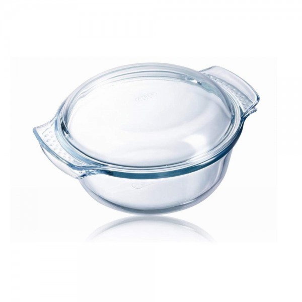 Pyrex® Round Casserole Cocotte Borosilicate Glass Transparent 2.5L