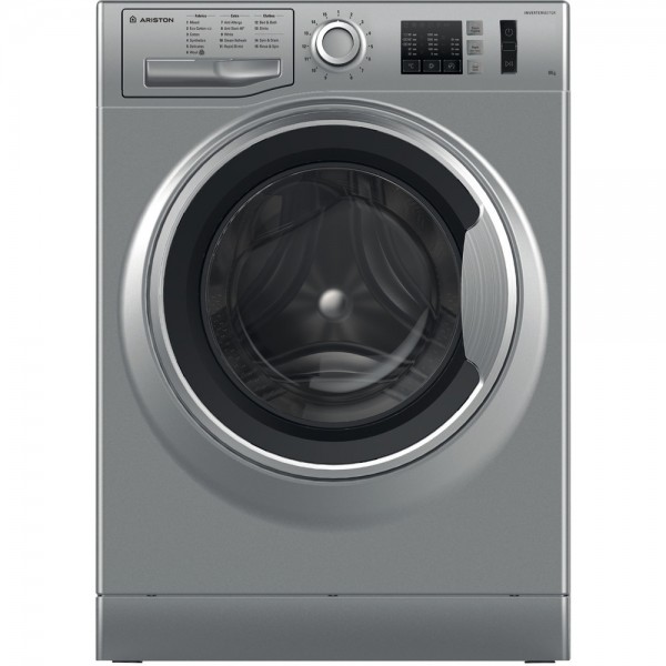 Ariston® Front Load Washer and Dryer Quick Drive 8KG 6KG 1200RPS Silver