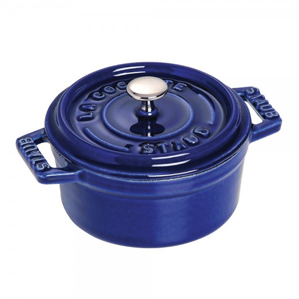 ستاوب® Cast iron Round Cocotte حديد مدعم أزرق 0.25لتر