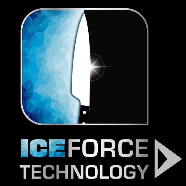 تيفال® Ice force Slicing Knife ستانلس ستيل أسود وفضي 20سم