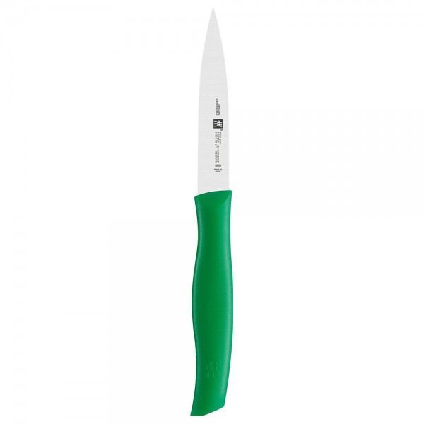زويلنغ® Twin Grip Peeling & Garnishing Knife ستانلس ستيل اخضر 10سم